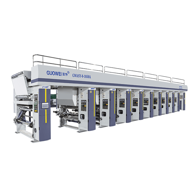 High Speed 7 Motor 8 Color Gravure Printing Machine in 180 Mpm